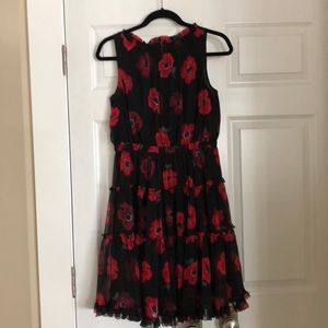 Kate Spade Poppy Chiffon Mini Dress